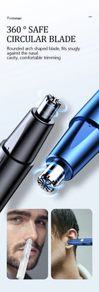 Electric Nose Hair Trimmer – Rechargeable Grooming Tool for Men