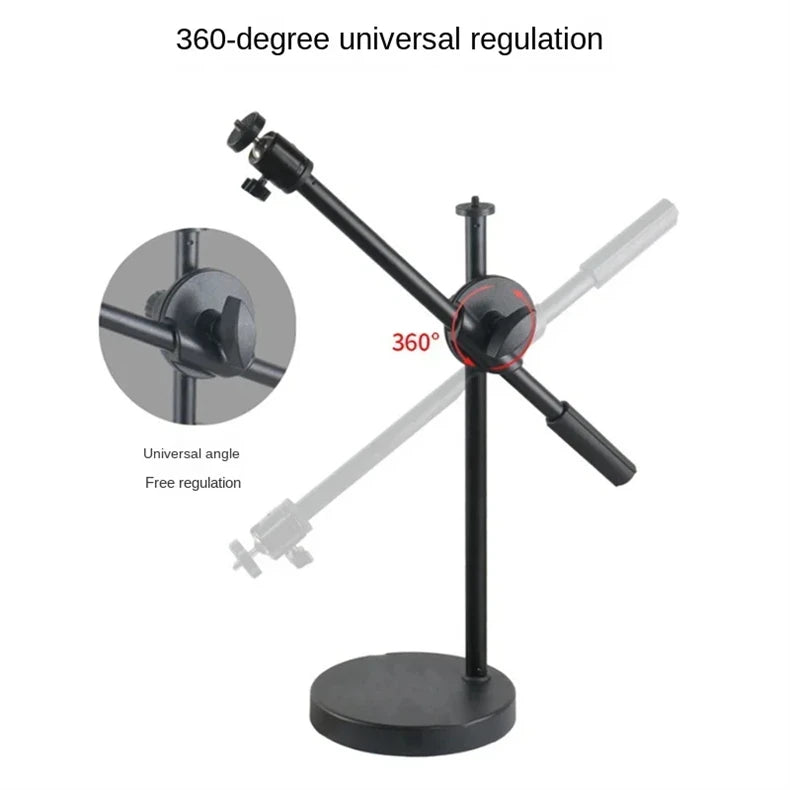 Overhead Tripod Stand – Ring Light with Phone Holder for Nail Art Photography