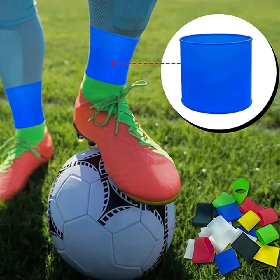 Silicone Shin Guard Straps – Adjustable Anti-Slip Holders for Soccer Football