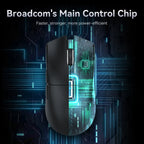 Attack Shark X11 Wireless Gaming Mouse – RGB Tri-Mode for PC Esports