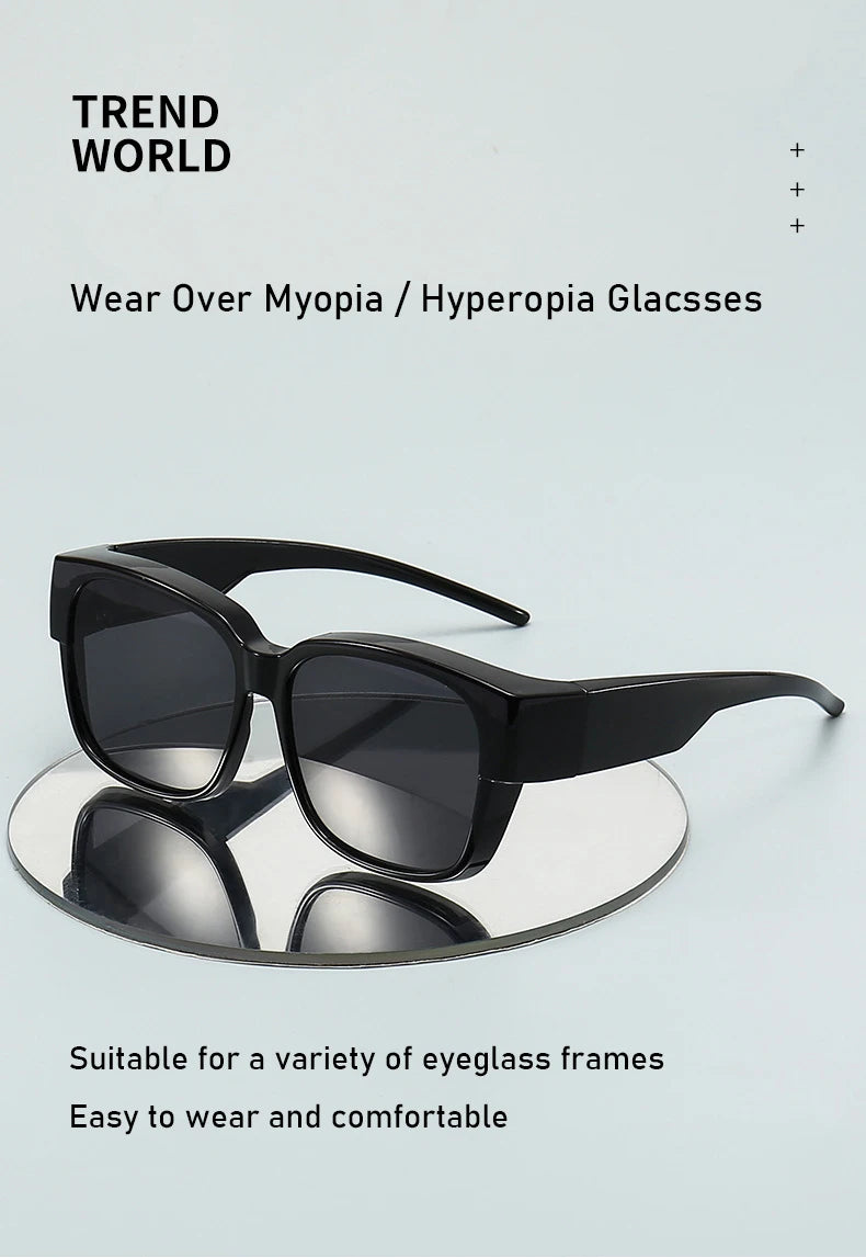 Polarized Fit-Over Sunglasses – Anti-Glare Eye Wear for Night Driving