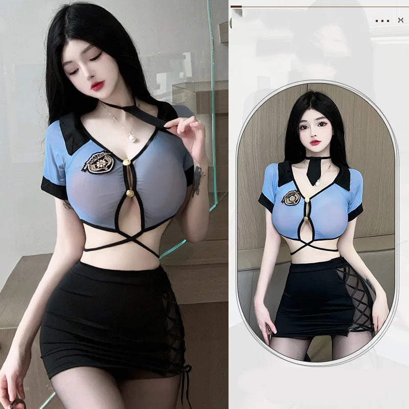Police Officer Roleplay Set – Seductive Professional Costume for Cosplay