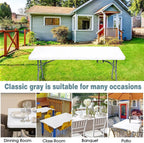 Fitted Rectangular Tablecloth – Washable Fabric for Outdoor Parties and Camping