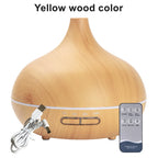 Wood Grain Aroma Diffuser – 550ml USB Humidifier for Home Relaxation