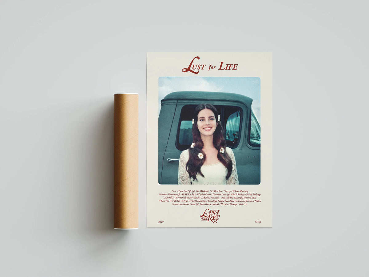 Lana Del Rey Music Album Canvas Poster – Aesthetic Wall Art for Home Decor