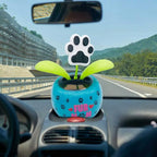Solar Dancing Sunflower and Butterfly – Dashboard Figurine for Desk Decor