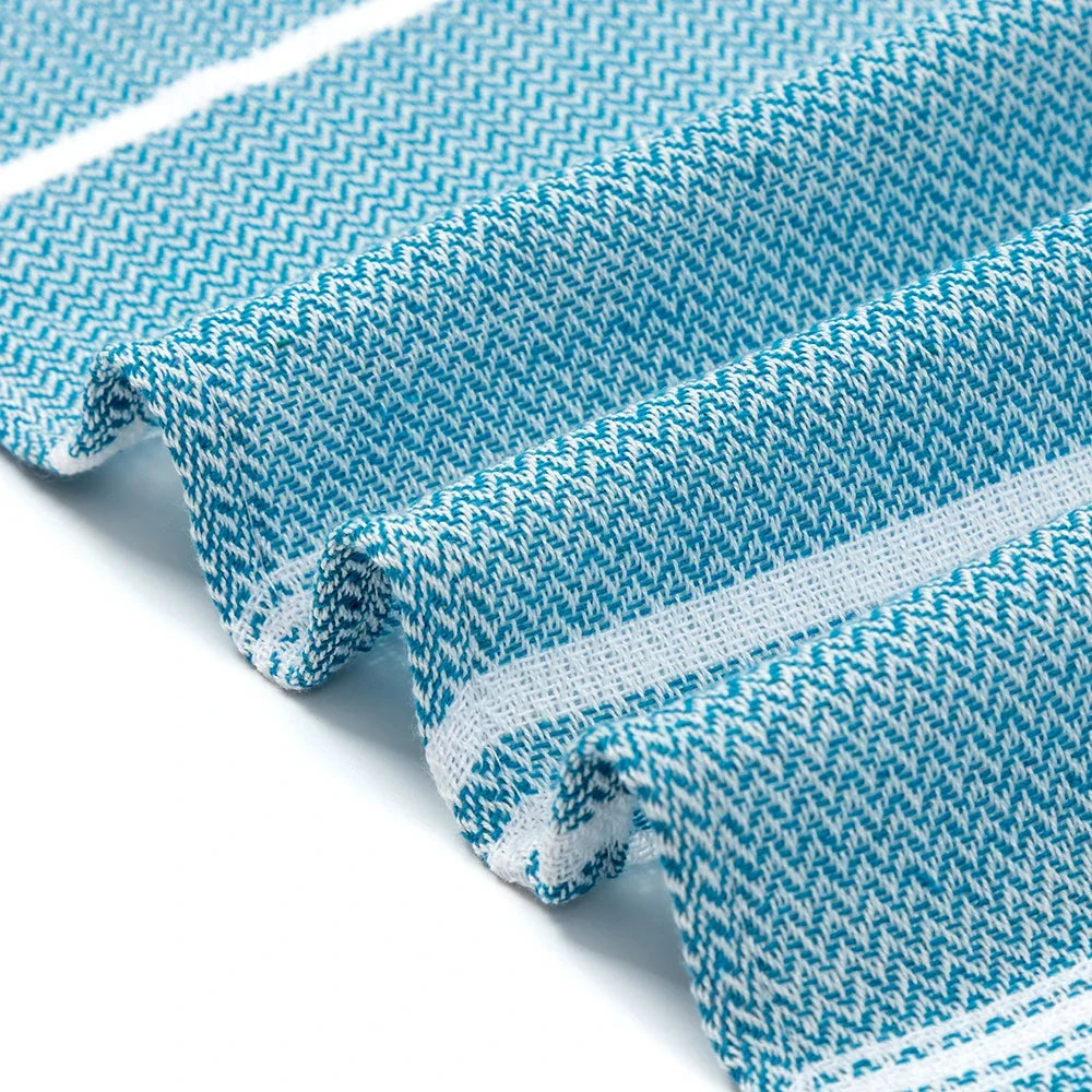 Cotton Turkish Beach Towel – Soft Absorbent Tassel Towel for Travel and Spa
