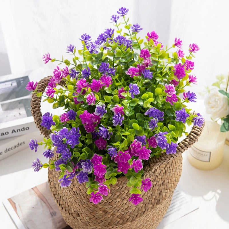 Artificial Eucalyptus Bouquet – Realistic Faux Plant for Home Wedding Decor
