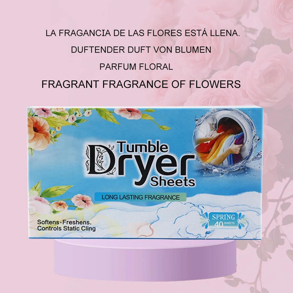 Tumble Dryer Sheets – Long-Lasting Fragrance for Static Reduction Laundry