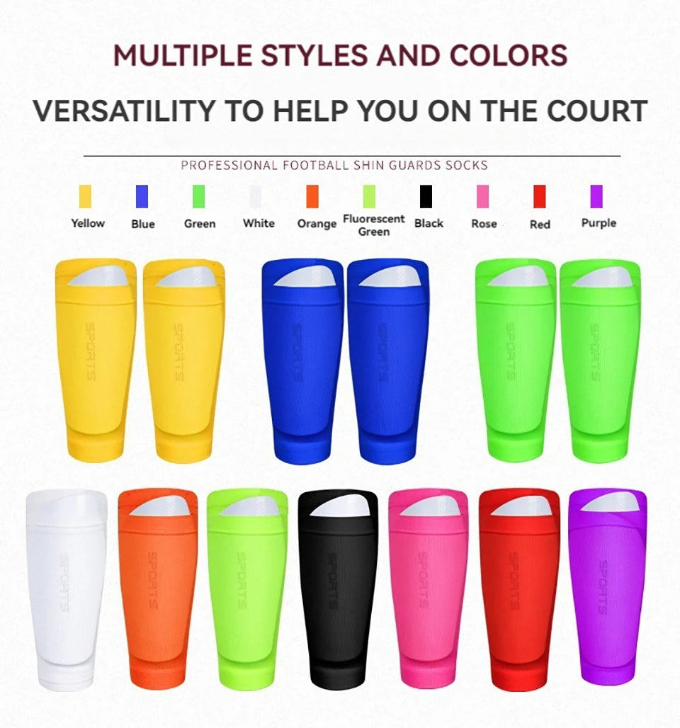 Soccer Shin Guard Socks – EVA Cushion Protection for Kids and Youth Sports