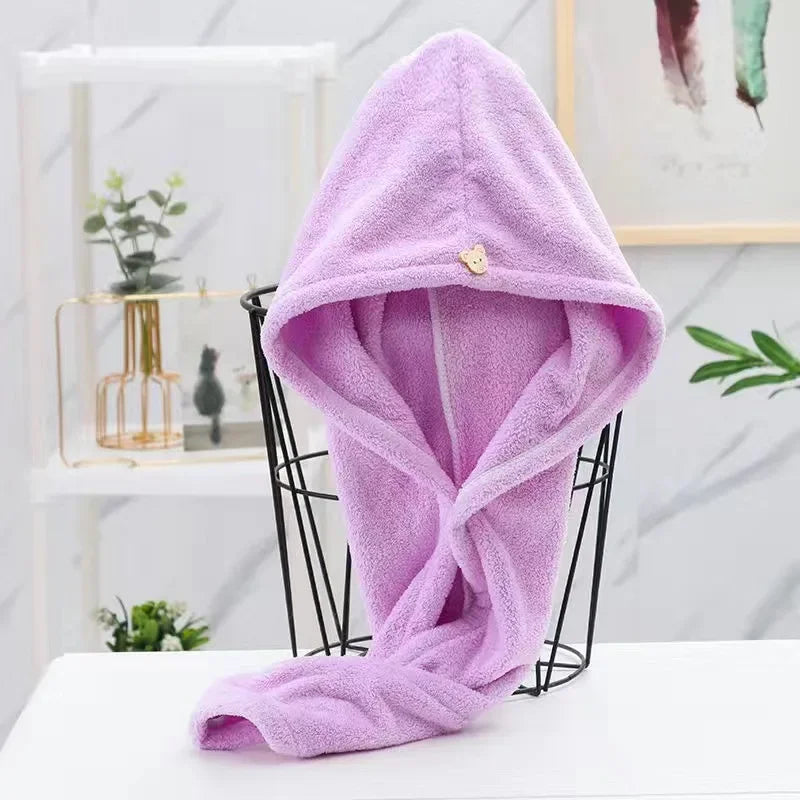 Microfiber Hair Drying Turban – Super Soft Absorbent Towel for Bath and Gym