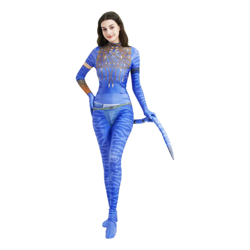 Avatar Alien Bodysuit – The Way of Water Jumpsuit for Halloween Cosplay