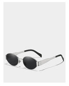 Alloy Oval Sunglasses – UV400 Protective Eyewear for Men and Women