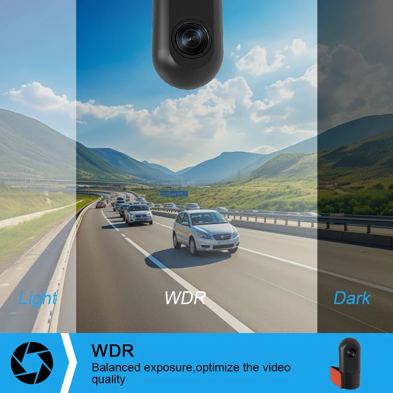WiFi Dash Camera – 1080P HD 360 Degree Recorder for Smart Car Monitoring