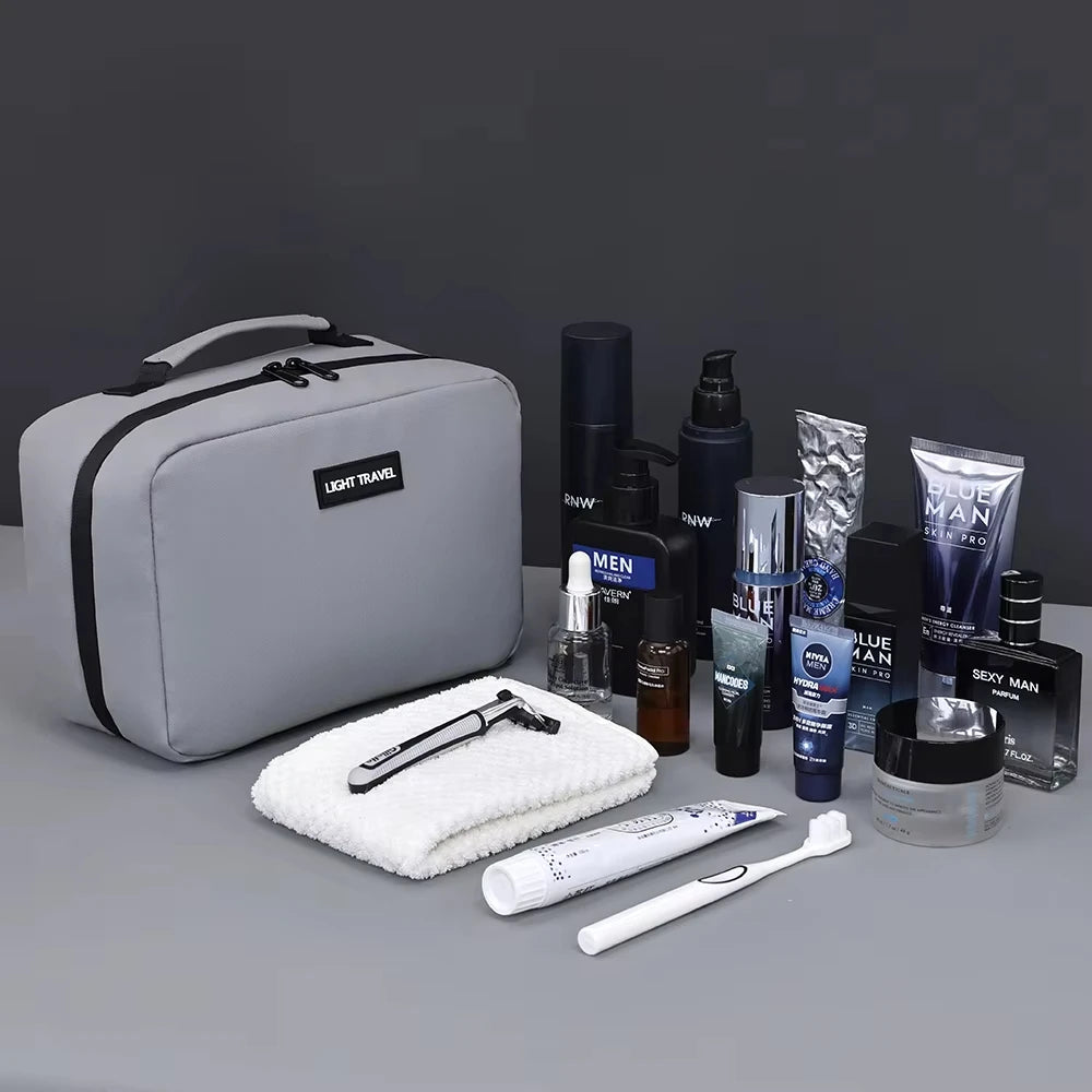 Large Waterproof Toiletry Bag – Portable Travel Organizer for Men and Women
