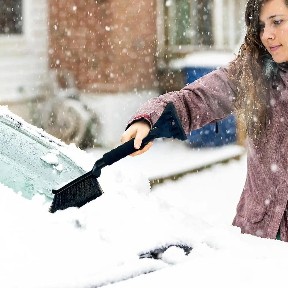 Car Snow Brush and Ice Scraper – Ergonomic Foam Grip for Winter Vehicle Care