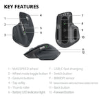Logitech MX Master 3S Wireless Mouse – Ergonomic Silent Design for Office Work