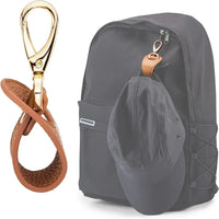 Leather Travel Hat Clip – Magnetic Storage Strap for Outdoor Hiking