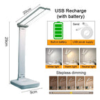 Dimmable LED Desk Lamp – Rechargeable Eye Protection for Bedroom Study