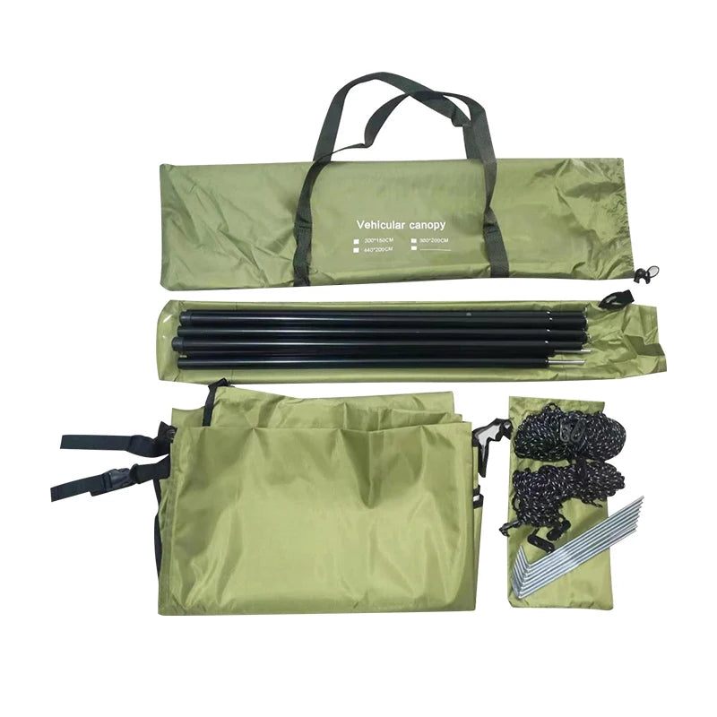 Portable Car Awning Tarp – Lightweight Vehicle Shelter for Camping