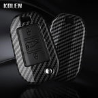 Carbon Fiber Car Key Case – Protective Fob Cover for Peugeot and Citroen