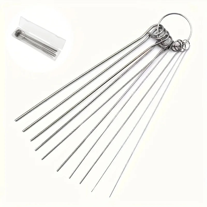Stainless Steel Cleaning Brushes – Multi-Size Needle Set for Shower Heads