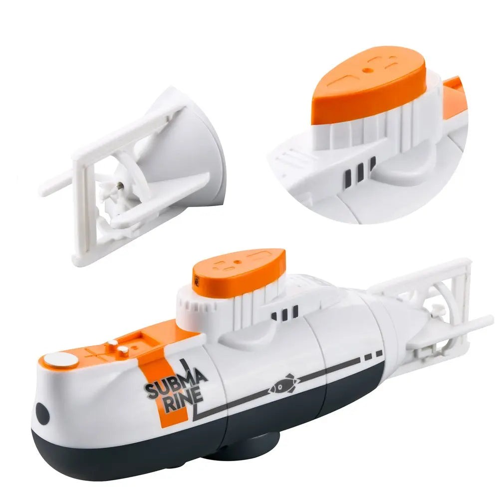 Mini RC Submarine – Waterproof Simulation Boat Toy for Kids Pool Play