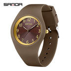 Silicone Quartz Wristwatch – Lightweight Sport Clock for Students