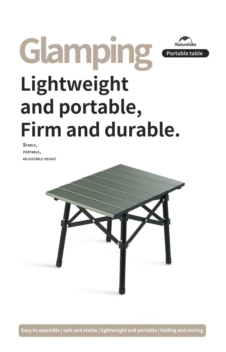 Ultralight Folding Camping Table – Portable Aluminum Desk for Outdoor Travel