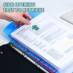A4 Loose Leaf File Bags – 11-Hole Expandable Binder Pockets for Office School