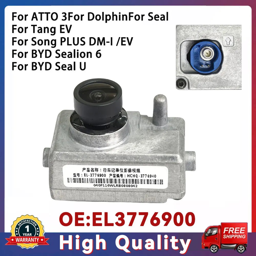 Dash Cam – Integrated DVR Recorder for BYD Dolphin Seal Atto 3 Yuan EV