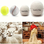 Reusable Wool Dryer Balls – Natural Fabric Softener for Laundry Wrinkle Reduction