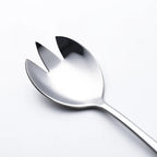 Stainless Steel Salad Servers – European Style Utensils for Kitchen Dining