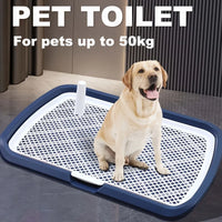 Plastic Dog Potty Tray – Removable Mesh Grid for Indoor House Training