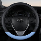 PU Leather Steering Wheel Cover – Non-Slip Grip for Universal Car Interior