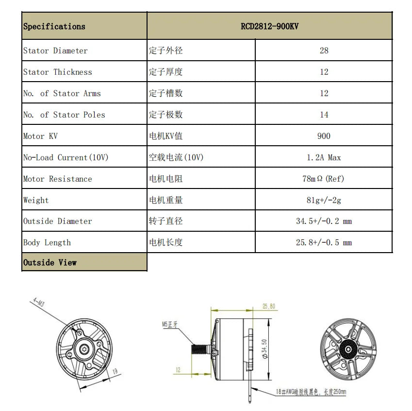 Brushless Motor – 900KV 1115KV for 7-9 Inch FPV Long Range Racing Drones