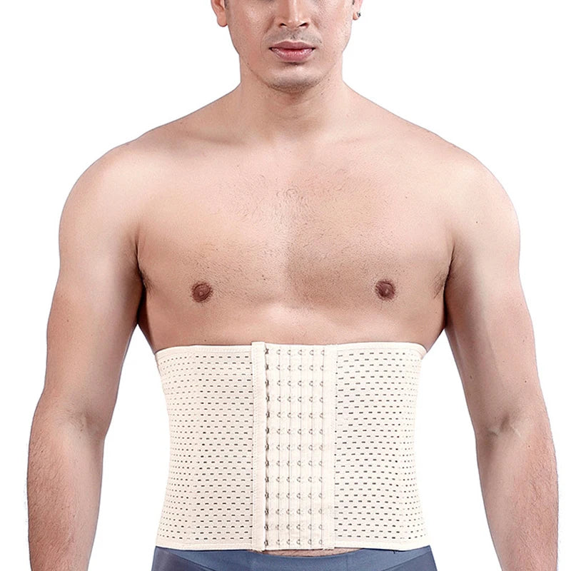 Men Slimming Waist Trainer Belt – Abdominal Compression for Fitness Workout