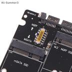 M.2 NGFF and mSATA SSD to SATA Adapter Board for Disk Conversion