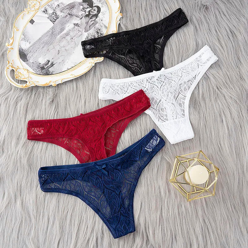 Lace G-String Thongs – Low Waist Sexy Lingerie for Women