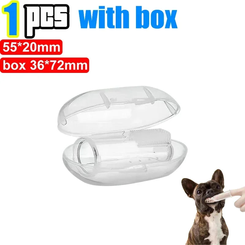 Silicone Finger Toothbrush – Soft Pet Dental Tool for Cat and Dog Teeth Care