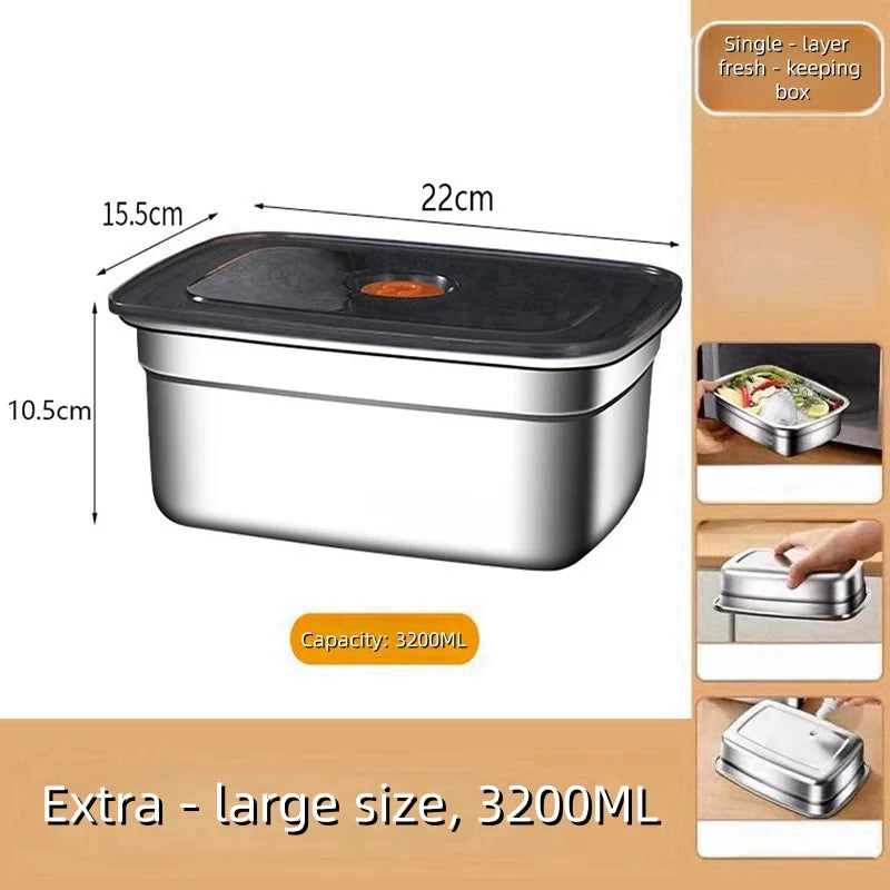 Stainless Steel Bento Box – Leak-Proof Food Container for Camping and Lunch