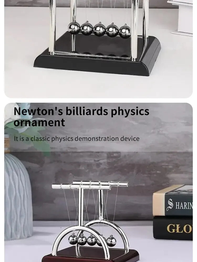 Newton's Cradle Steel Balance Balls – Physics Science Toy for Stress Relief