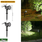 RGB Solar LED Spotlights – Waterproof Landscape Lighting for Garden Yard