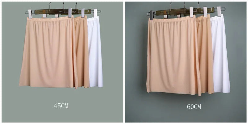 Ice Silk Half Slip – Plus Size Anti-Chafing Underskirt for Summer Dresses