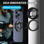 Magnetic Phone Ring Holder – Double-Sided Kickstand for MagSafe iPhone