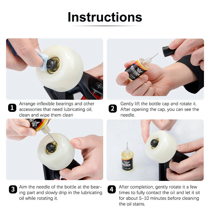 Skateboard Bearing Lubricant Oil – 20ml Precision Maintenance for Roller Skates