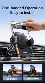 Universal Car Phone Mount – 360° Rotating Air Vent Holder for Smartphone