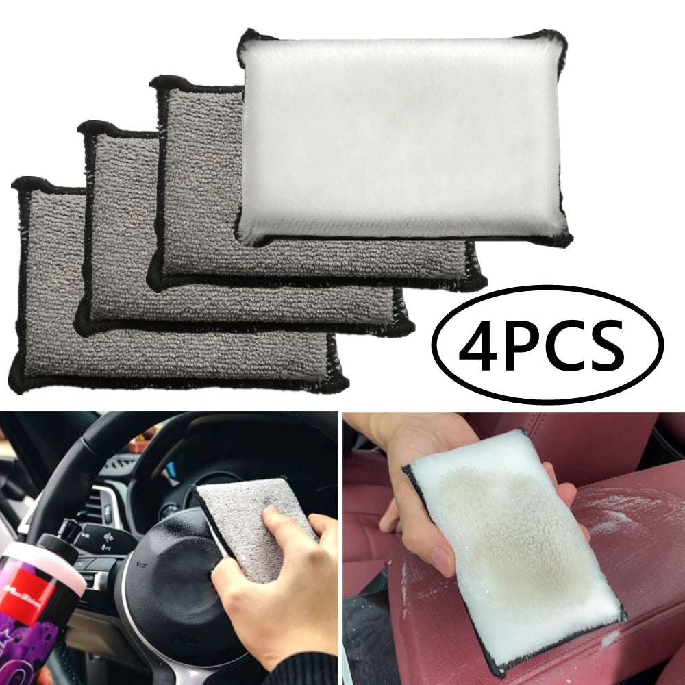 Suede Microfiber Detailing Sponges – Car Interior Wax and Cleaning Tools