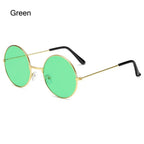 Retro Small Oval Sunglasses – UV400 Gradient Mirror Shades for Festival Wear
