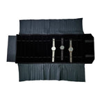 Velvet Watch Roll Bag – Portable Jewelry Organizer for Travel Storage